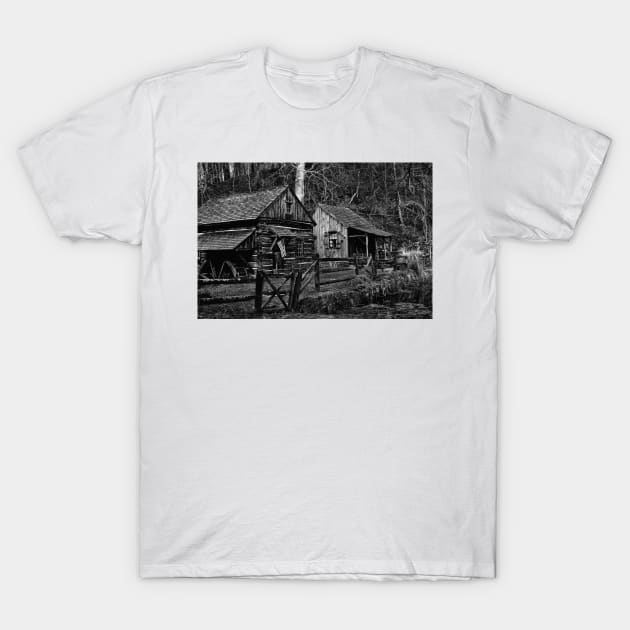 Country Living In Black And White T-Shirt by JimDeFazioPhotography